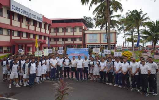 coast gurad observes internataional day against drug abuse